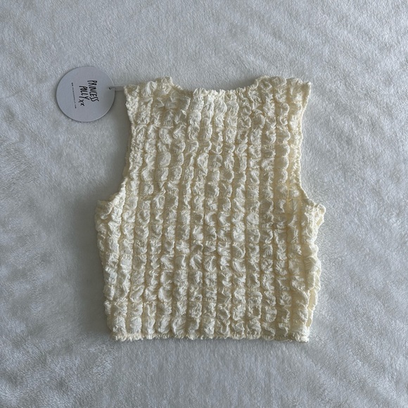 Princess Polly Kendrick Top Cream Size 2 - Picture 2 of 9